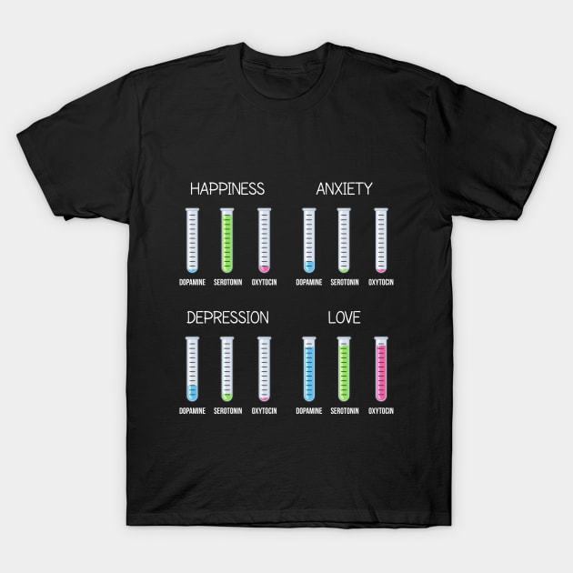 Chemistry of Emotions T-Shirt by Printadorable